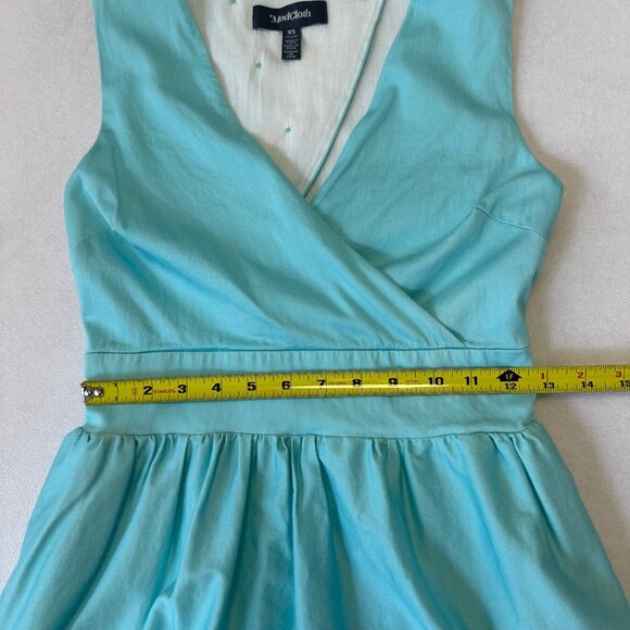 ModCloth x Care Bears Next Level Fit & Flare Dress Size XS Blue Camping Graphic - Picture 14 of 16
